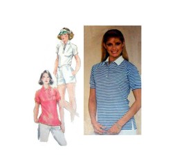 9854 80 STRETCH KNIT SS RAGLAN TOP PATTERN 12-16